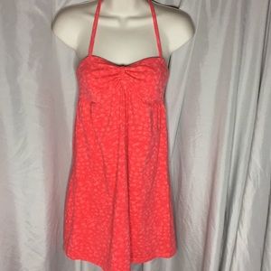 Anchor blue cute peachy halter dress!